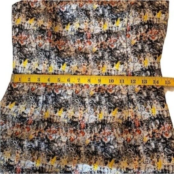 Carolina Herrera Sleeveless Tweed Sheath Dress Black/White/Grey Size 2 Elegant - Picture 14 of 16